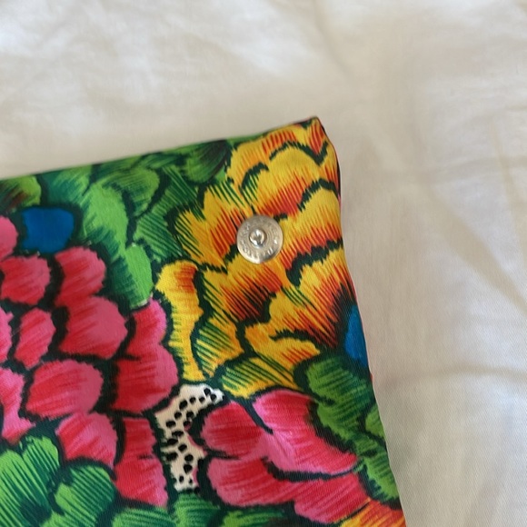 Vintage Lady’s Pride bright floral foldable bag with lucite handles - Picture 6 of 11